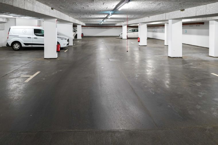 Privatparkplatz unseres Wohnen auf Zeit in Wien
