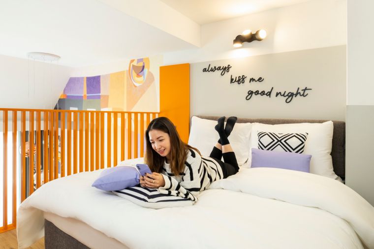 Schlafzimmer eines Level-Up Plus | Studios