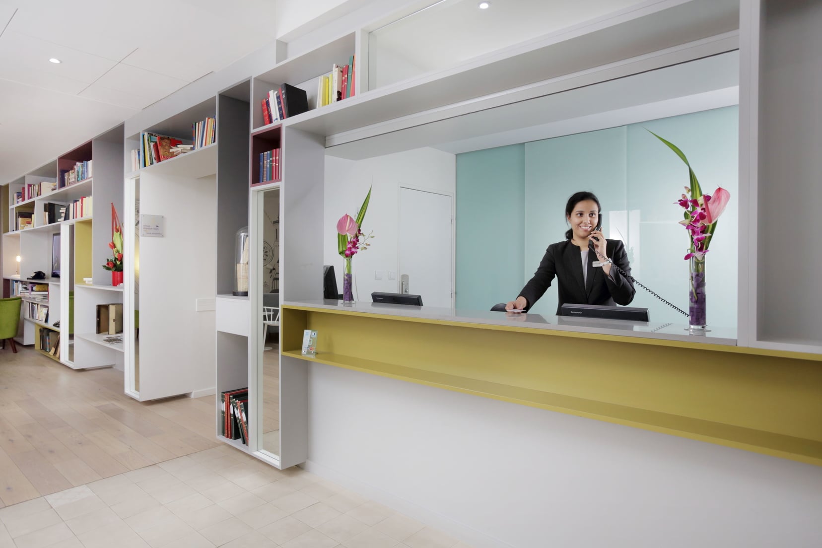 Recepción abierta 24/7 de nuestro apart hotel in Lyon 3
