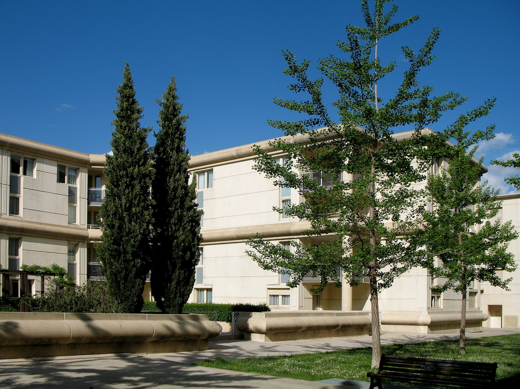 Fassade unseres Wohnen auf Zeit in Montpellier