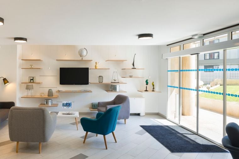 Loungebereich unseres Wohnen auf Zeit in Montpellier
