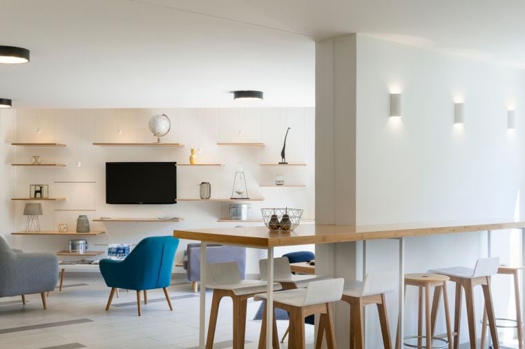 Loungebereich unseres Wohnen auf Zeit in Montpellier