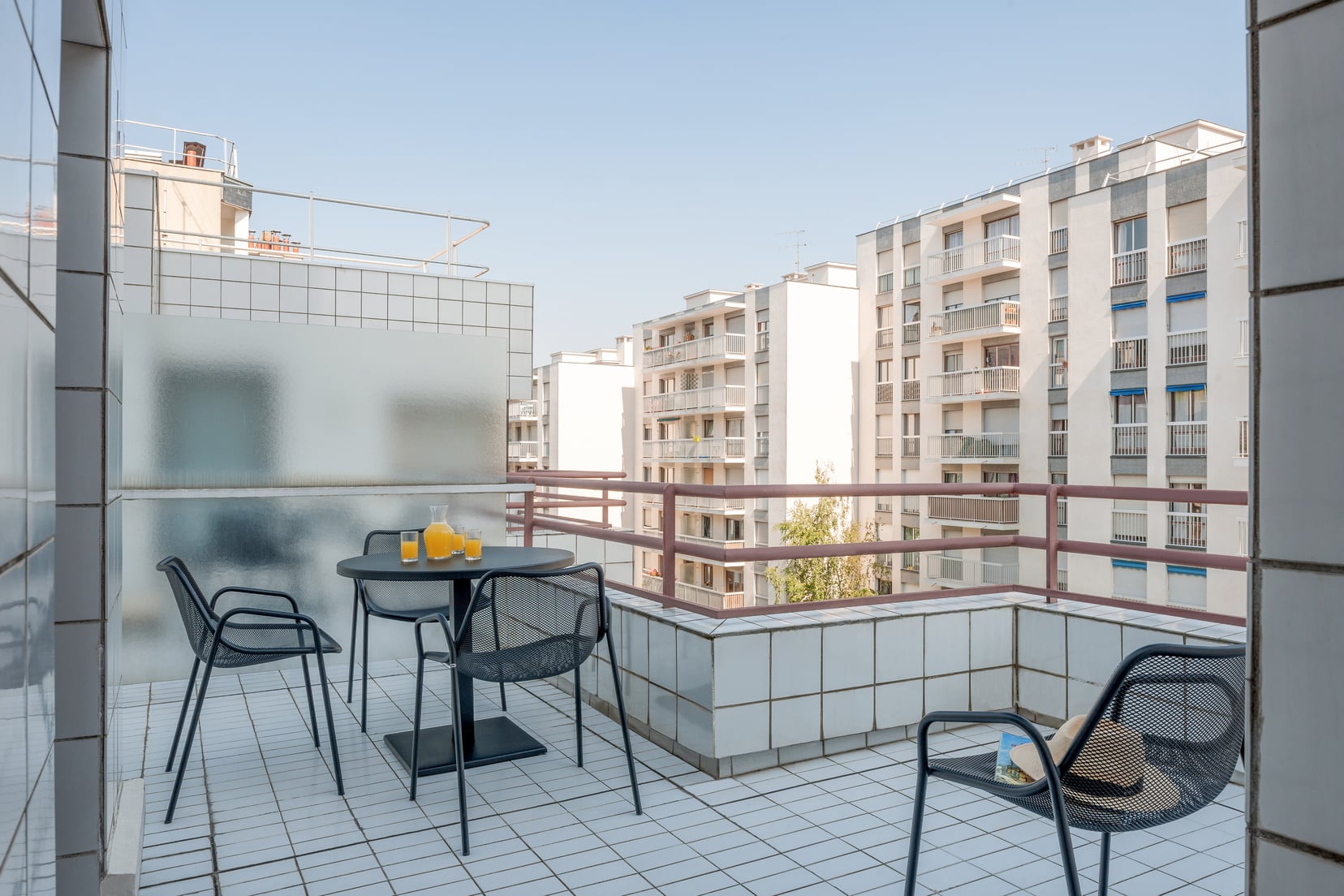 Balcon d'un Appartement 2-pièces, appart hotel Paris 13