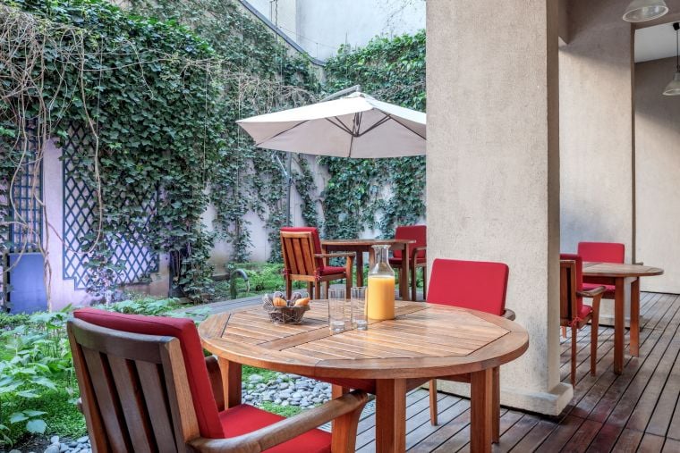Garten/Terrasse unseres Aparthotels Paris 14