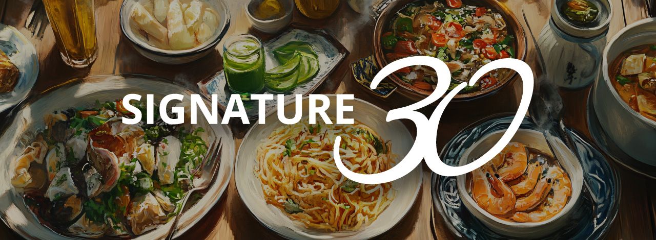 Signature 30 Menu Across Properties
