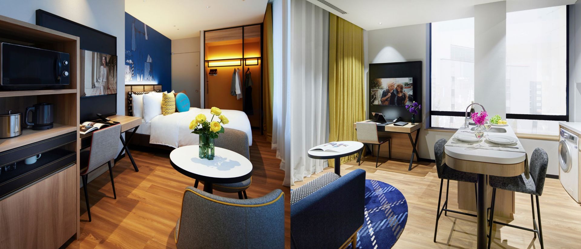 Stay Connected with Living Room 2 Beds​