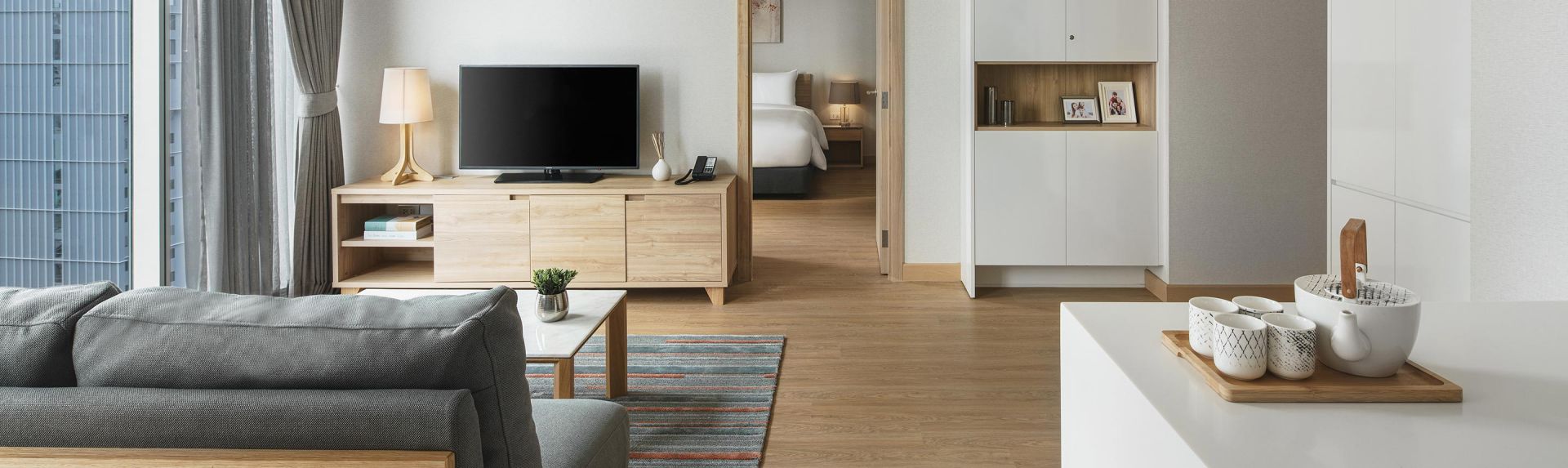 Oakwood Suites Bangkok ห้องซูพีเรียร์อพาร์ทเมนท์ 1 ห้องนอน แบนเนอร์ เดสก์ทอป