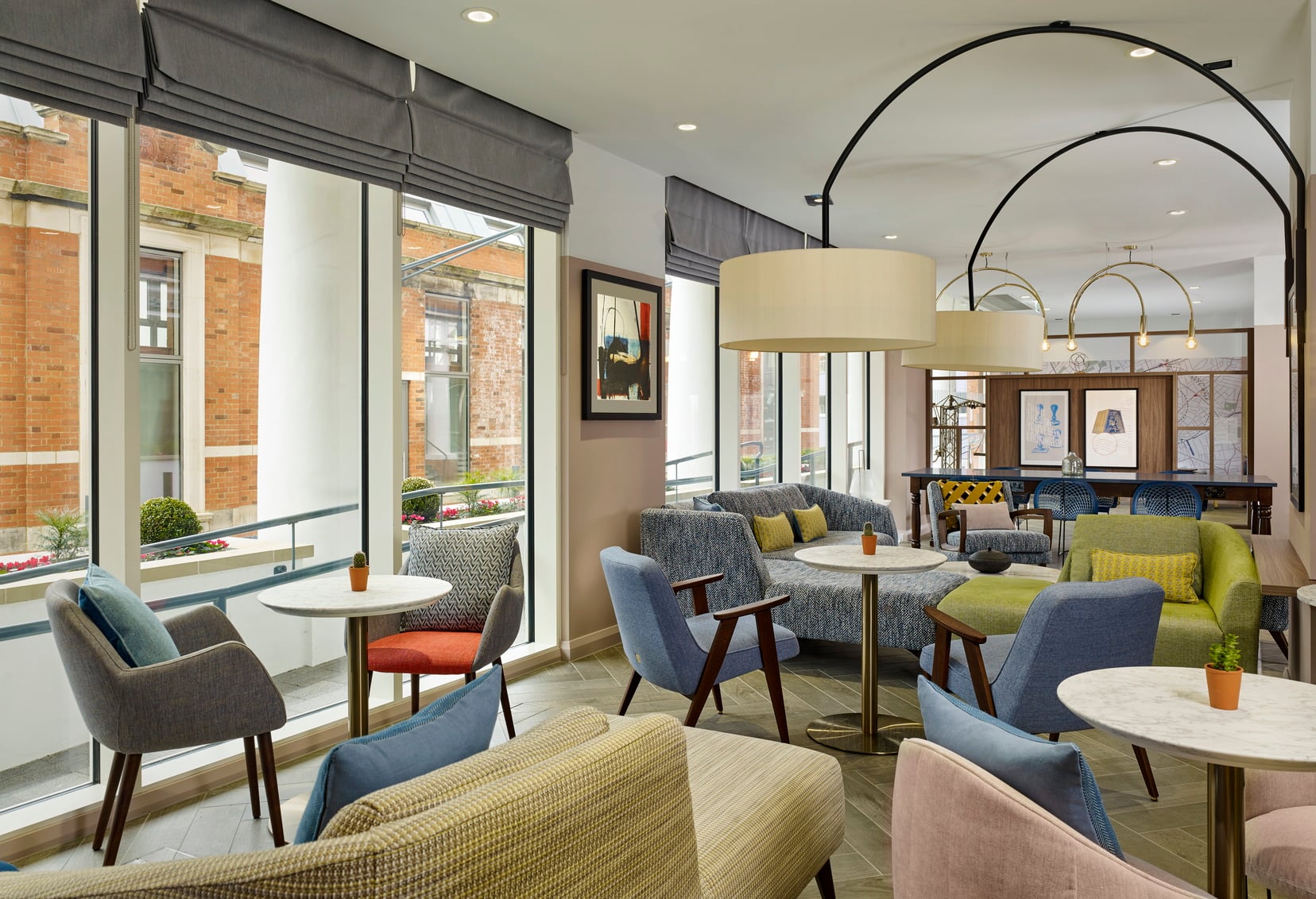 Sala de estar de nuestro apart hotel en Londres