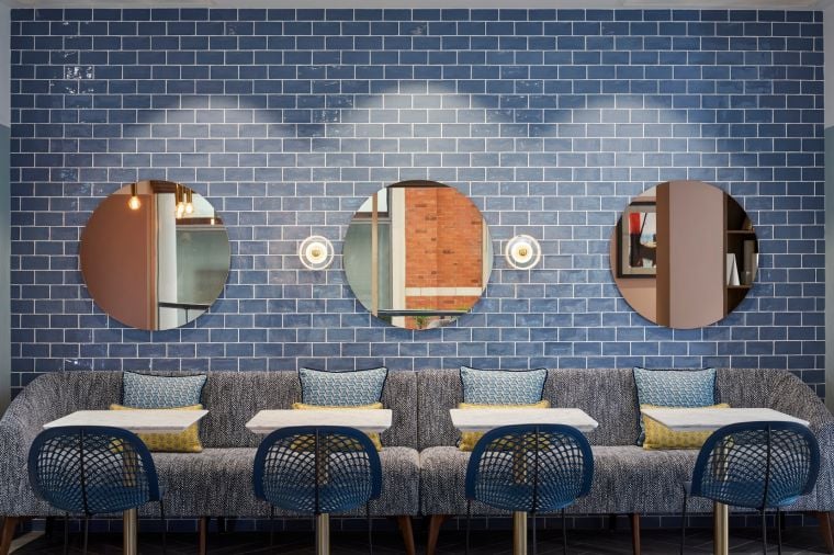 Sala de estar de nuestro apart hotel en Londres