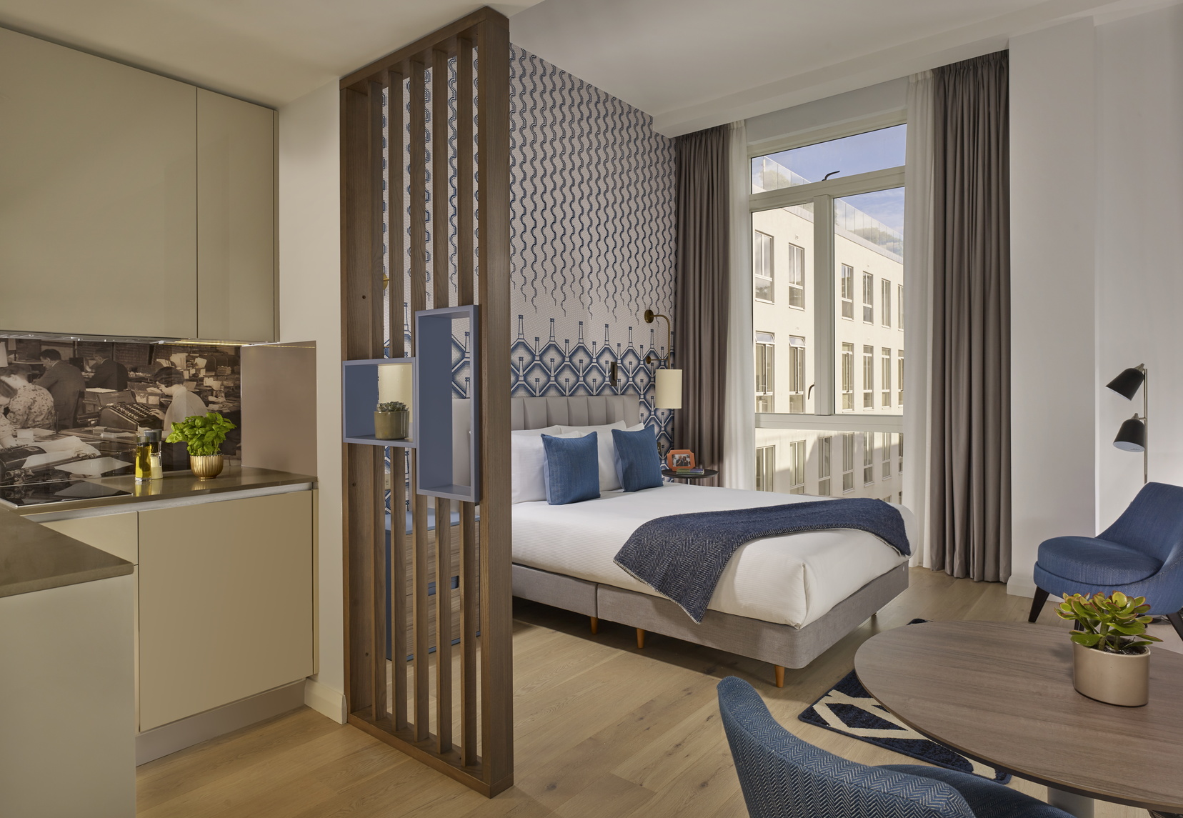 Estudio con cama doble, zona de trabajo y cocina totalmente equipada, apart hotel en Londres