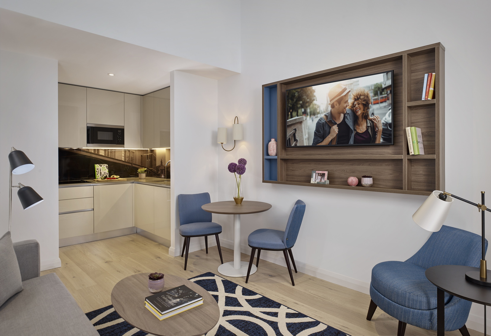 Salón de un Apartamento 1 estancia con cocina/comedor, apart hotel en Londres