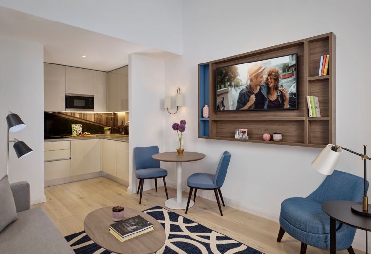 Salón de un Apartamento 1 estancia con cocina/comedor, apart hotel en Londres