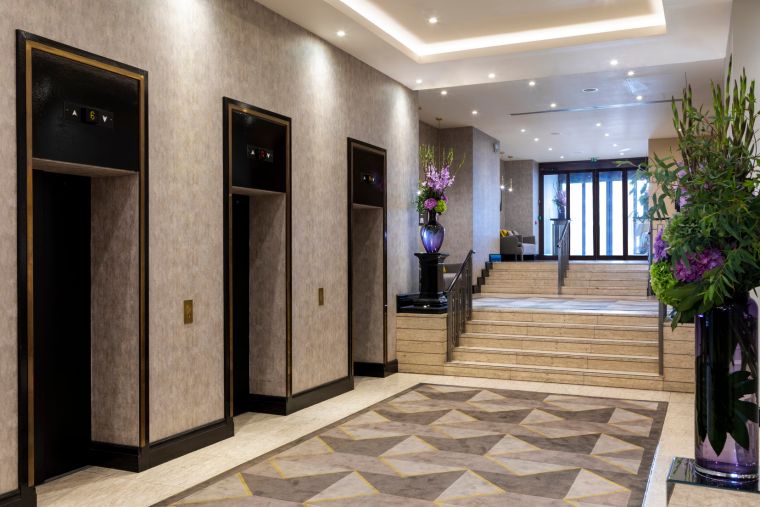 Entrada a nuestro hotel en Londres