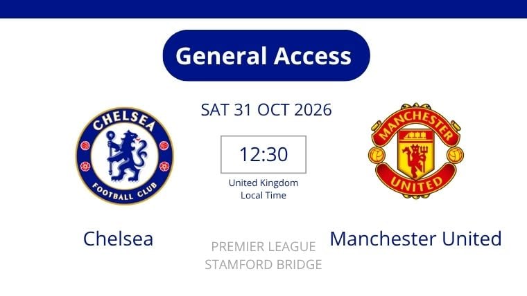 ASR Stay & Match for 2: Chelsea vs Manchester United (31 Oct 2026)