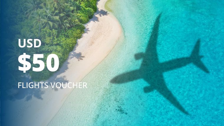 USD$50 Flight Voucher