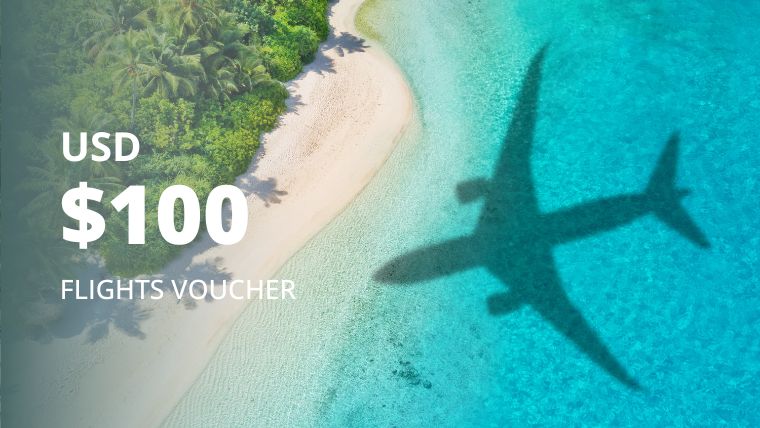 USD$100 Flight Voucher