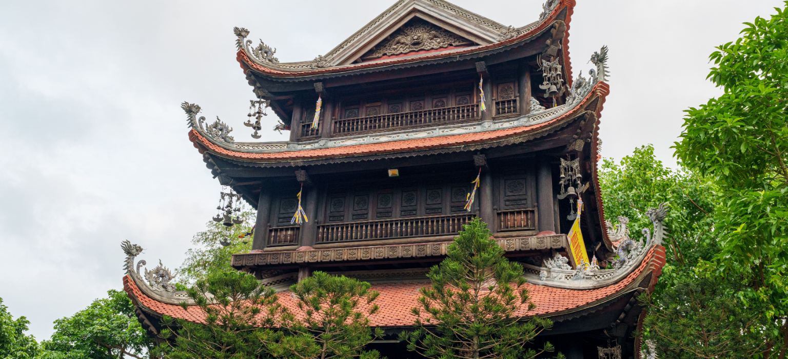 du hang pagoda wooden structure vietnamese craftsmanship