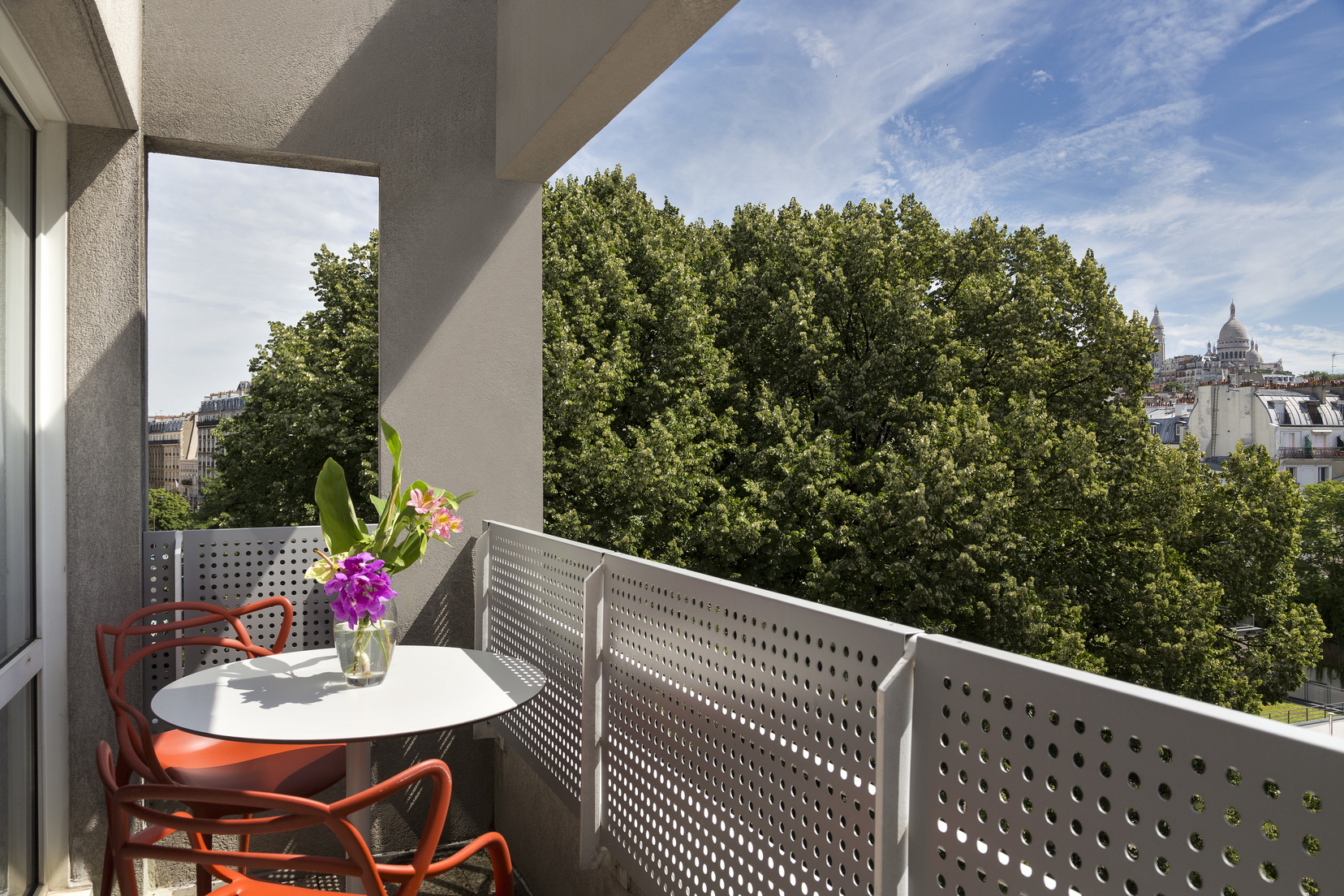 Terrace of a Studio with Balcony or Terrace, apart hotel Paris 18