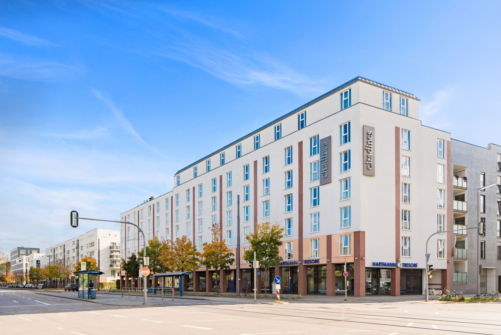 Façade de notre appart hotel à Munich